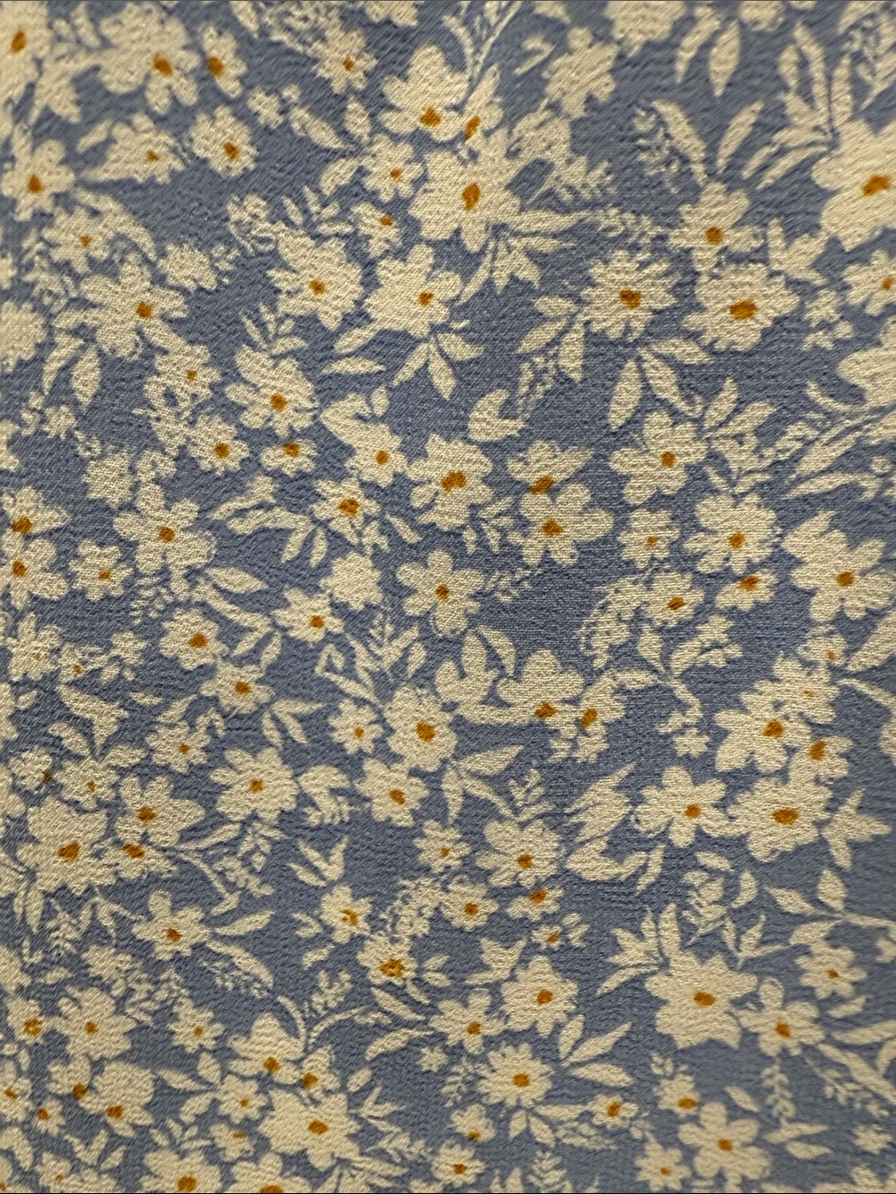 Light Blue Floral Ruffle Sleeve Top - Picture 7 of 13